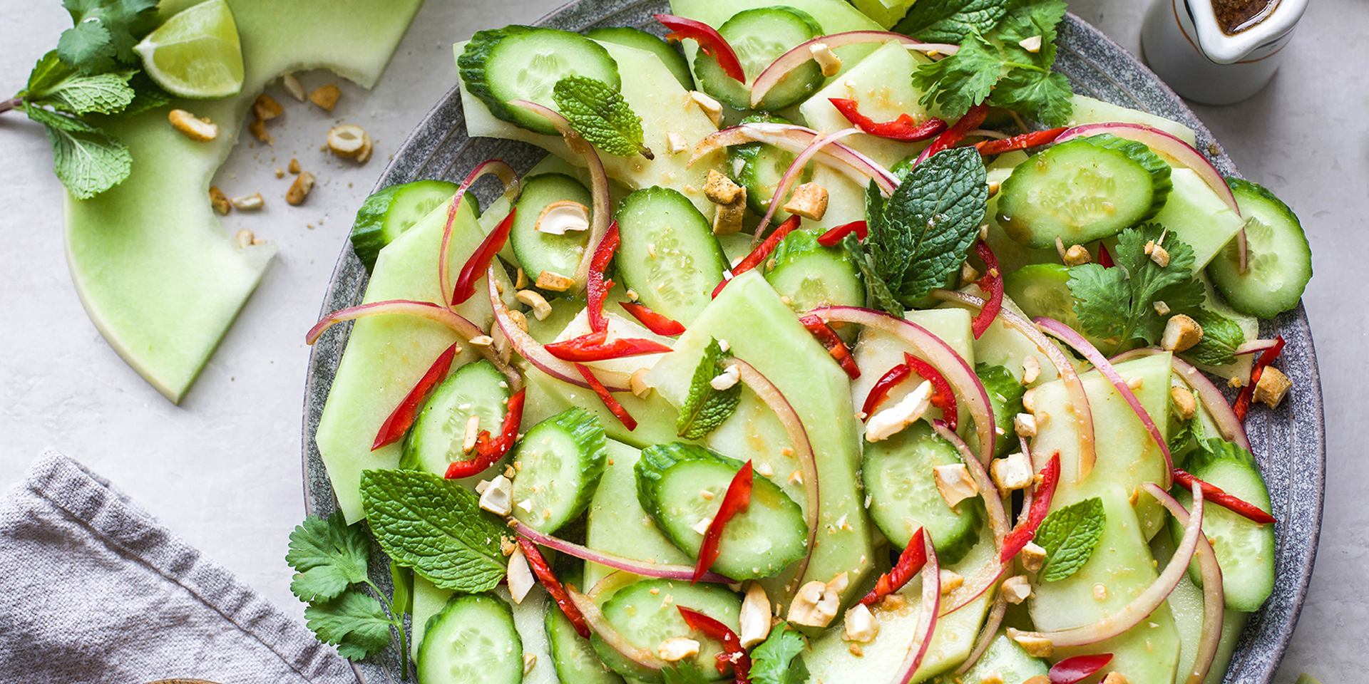 Asian Cucumber Honeydew Salad - Super Starr International