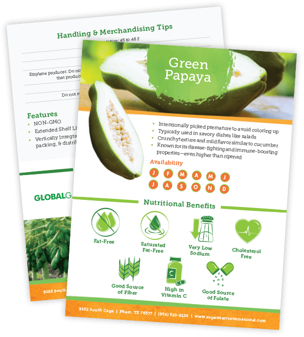 Green Papaya Sell Sheet