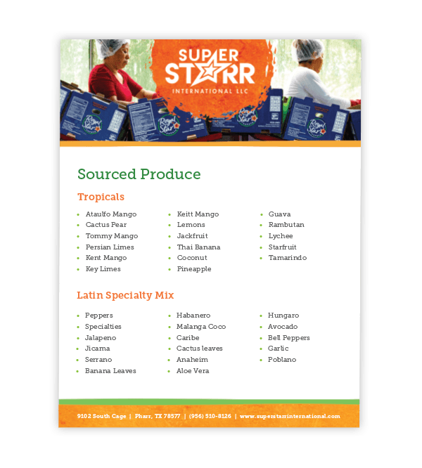 Sourced Produce Sell Sheet